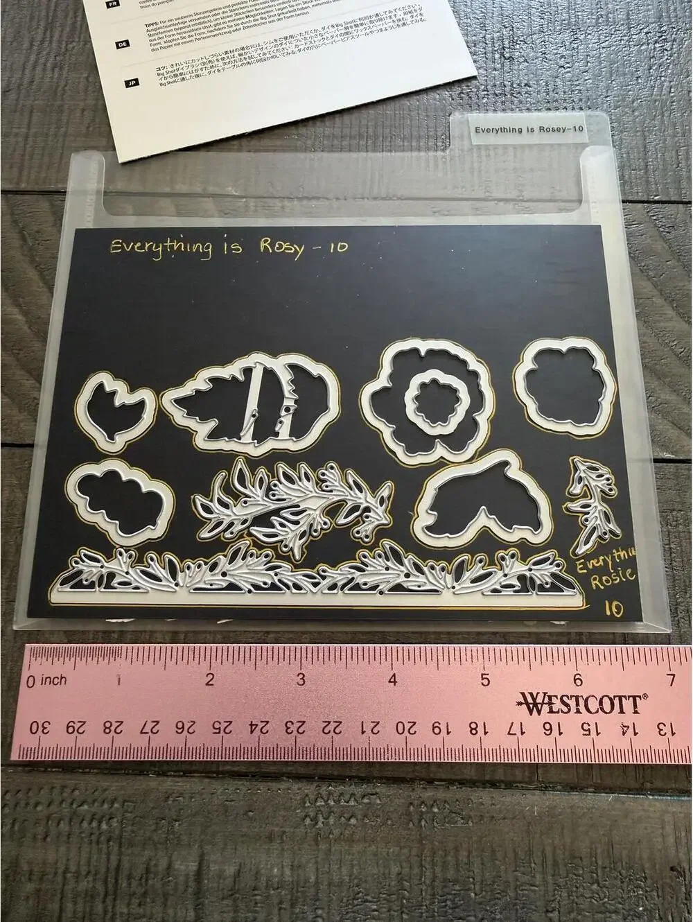 Stampin’ Up Everything Is Rosy Thinlits Dies die cut set